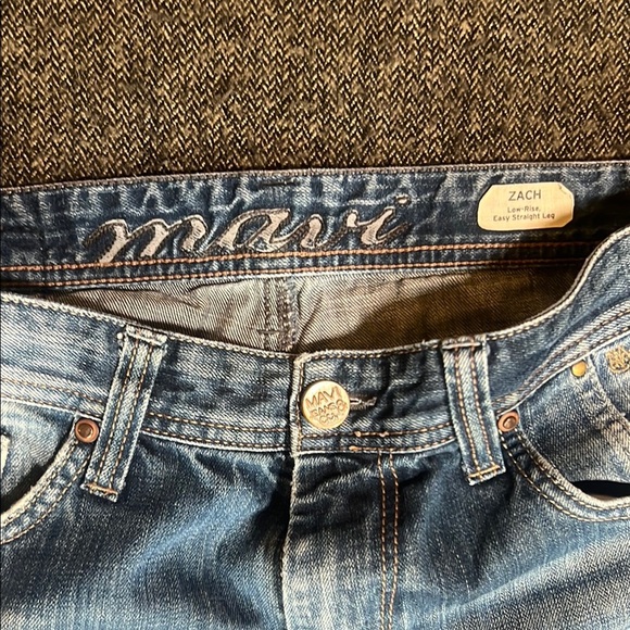 Mavi Women's "Zach" Low-Rise Easy Straight Leg Blue Jeans sz 30-31 - Picture 2 of 10